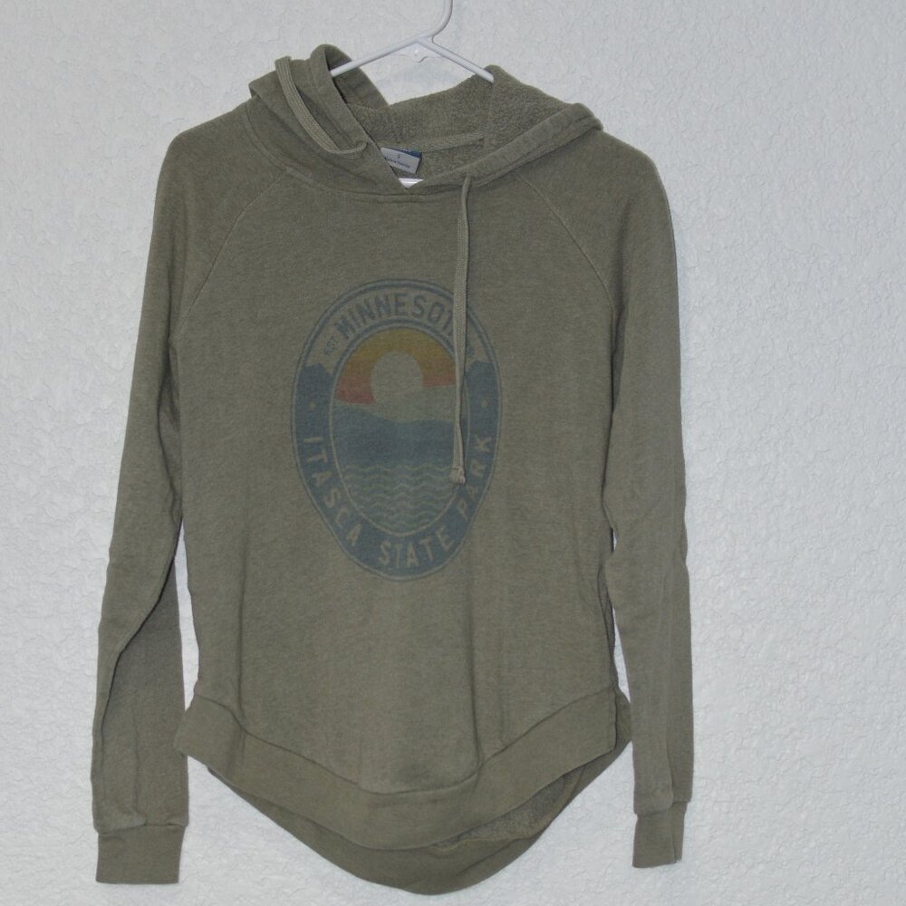 Womens Minnesota Itasca State Park Green Hoodie